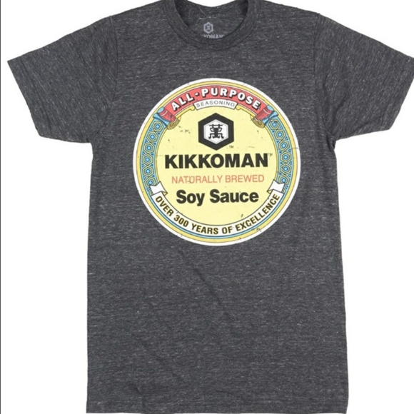 LAST 1! NWT Ironic Kikkoman Soy Sauce Gray Tshirt! - Picture 2 of 5
